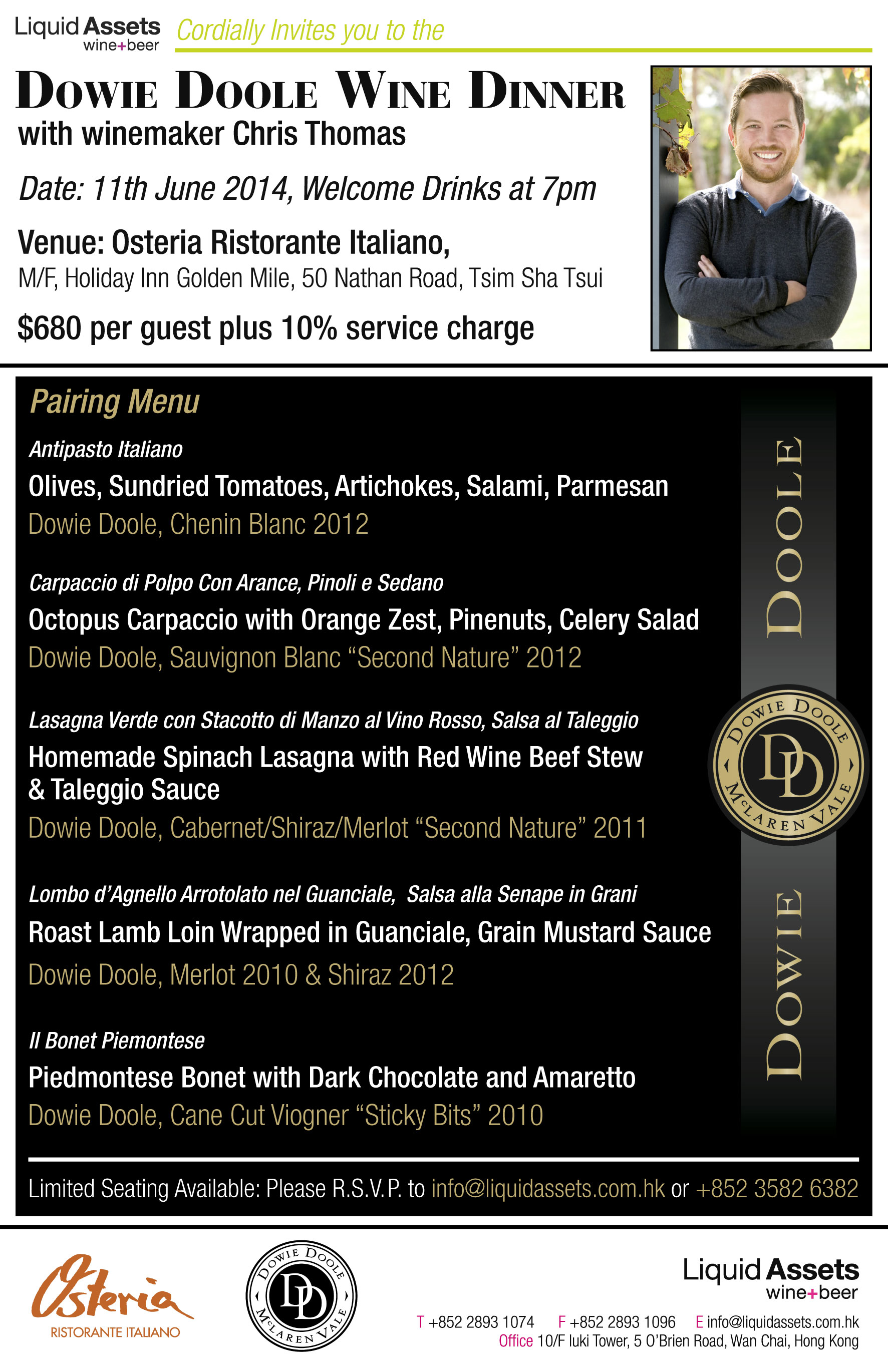DD Wine Dinner@Osteria