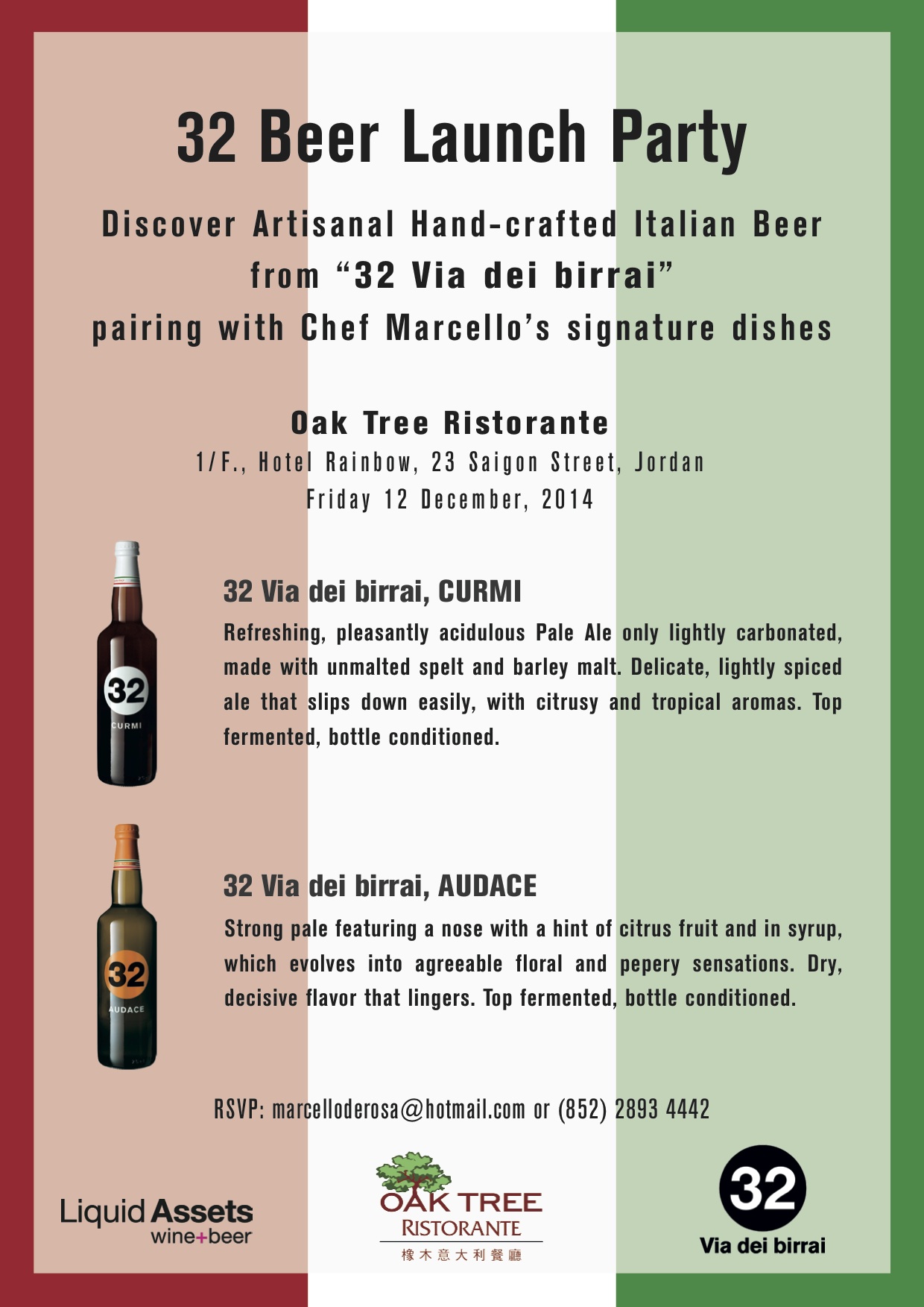 32 Beer Launch Party @ Oak Tree EDM