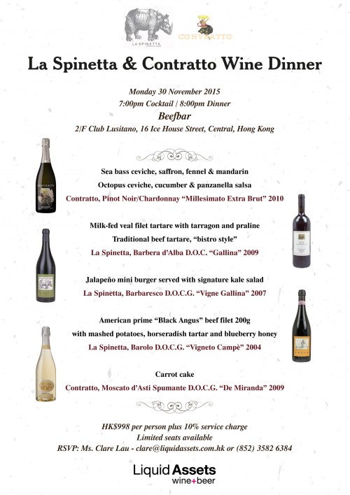 La Spinetta Wine Dinner @ Beefbar EDM v2