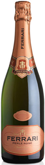 Cantine Ferrari D.O.C. Trento, Spumante Brut “Perlé Rosé”, Pinot Noir/Chardonnay- Sparkling Rosé